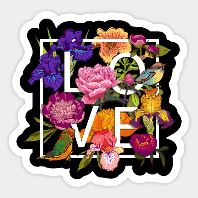 Flowers #06 Sticker by Olga Berlet